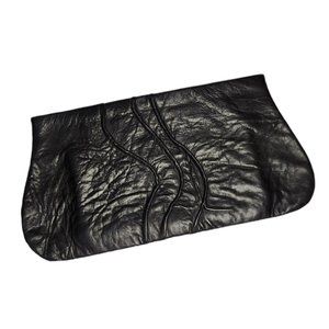 Vintage handmade leather clutch